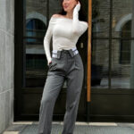 Брюки прямого кроя