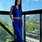 Костюм летний брючный с жилетом