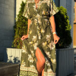 Платье с цветочным принтом