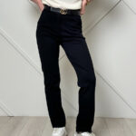 Брюки из плотного трикотажа