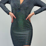 Платье с люрексом