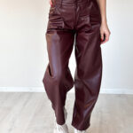Брюки из эко кожи