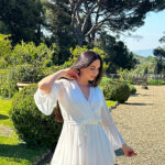 Мини платье из шифона