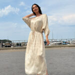 Макси платье из вискозы