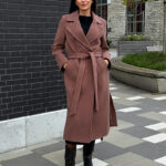 Двубортное демисезонное пальто