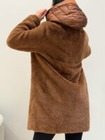 Шуба из эко-меха с капюшоном - Image 5