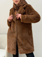 Шуба из эко-меха с капюшоном - Image 6