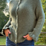 Кардиган из вязаного трикотажа
