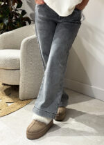 Джинсы палаццо на меху женские - Image 2