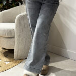 Джинсы палаццо на меху женские