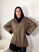 Джемпер-туника с имитацией рубашки - Image 7