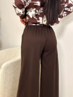Брюки женские палаццо с поясом — изображение 4