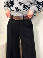 Брюки женские палаццо с поясом — изображение 6