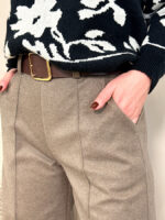 Брюки женские палаццо с поясом — изображение 9