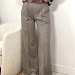 Брюки женские палаццо с поясом