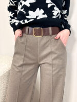 Брюки женские палаццо с поясом — изображение 11