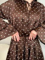 Платье атласное в горох — изображение 3