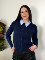 Кардиган с имитацией рубашки — изображение 2