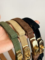 Ремень женский регулируемый замша