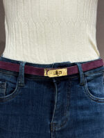 Ремень женский регулируемый замша — изображение 2