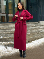 Пальто женское двубортное