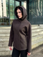 Пальто женское шоколад