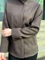 Пальто женское демисезонное с капюшоном