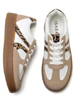 Кеды женские с леопардовым принтом