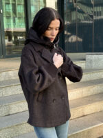 Пальто короткое шерстяное — изображение 4