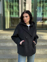 Пальто короткое шерстяное