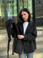 Пальто короткое шерстяное — изображение 8