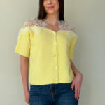 Кардиган с гипюром