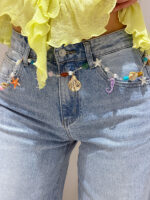 Джинсы женские с аксессуаром