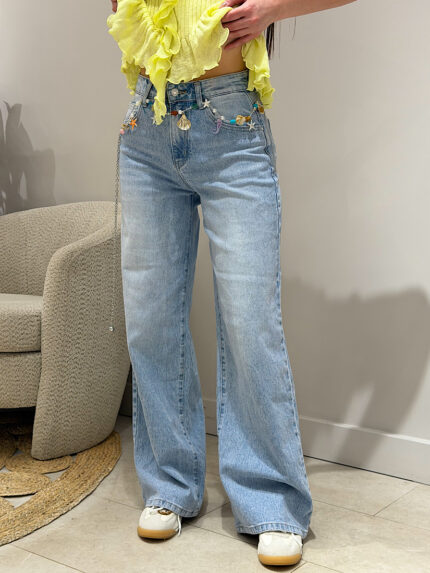 Джинсы женские голубые