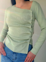 Лонгслив из тонкого трикотажа — изображение 7