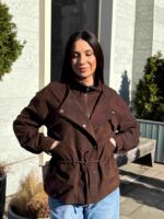 Женская куртка шоколад