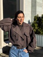 Šokolaaditoonis naiste jope