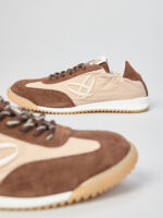 Женские кеды с отделкой из натуральной замши