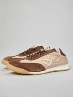 Кеды с отделкой из замши. шоколад