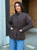 Куртка женская кимоно цвет шоколад