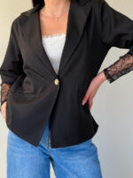 Пиджак с отделкой гипюром — изображение 5