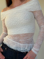 Блуза-топ из гепюра