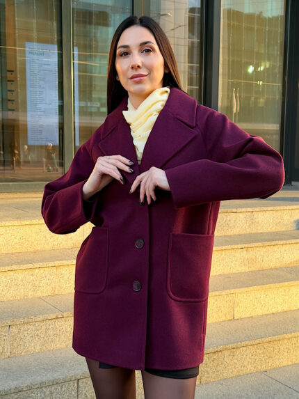 Пальто укороченное демисезонное