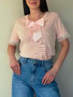 Trikookangast topp roosa