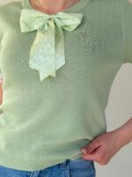 Trikookangast topp oliiv