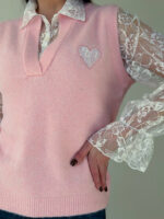 Джемпер женский с гепюром