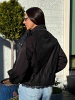 Pitsiga nööritav naiste jope