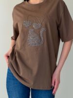 Футболка с принтом прямой крой