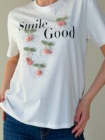 Футболка женская с вишенками