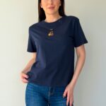 Женская футболка синяя